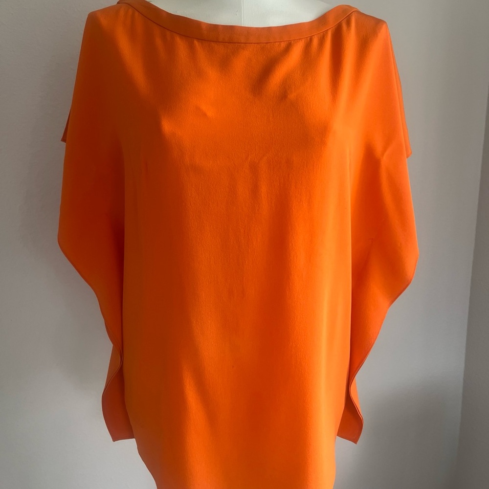Joseph Vibrant Orange Women's Blouse Sz 40